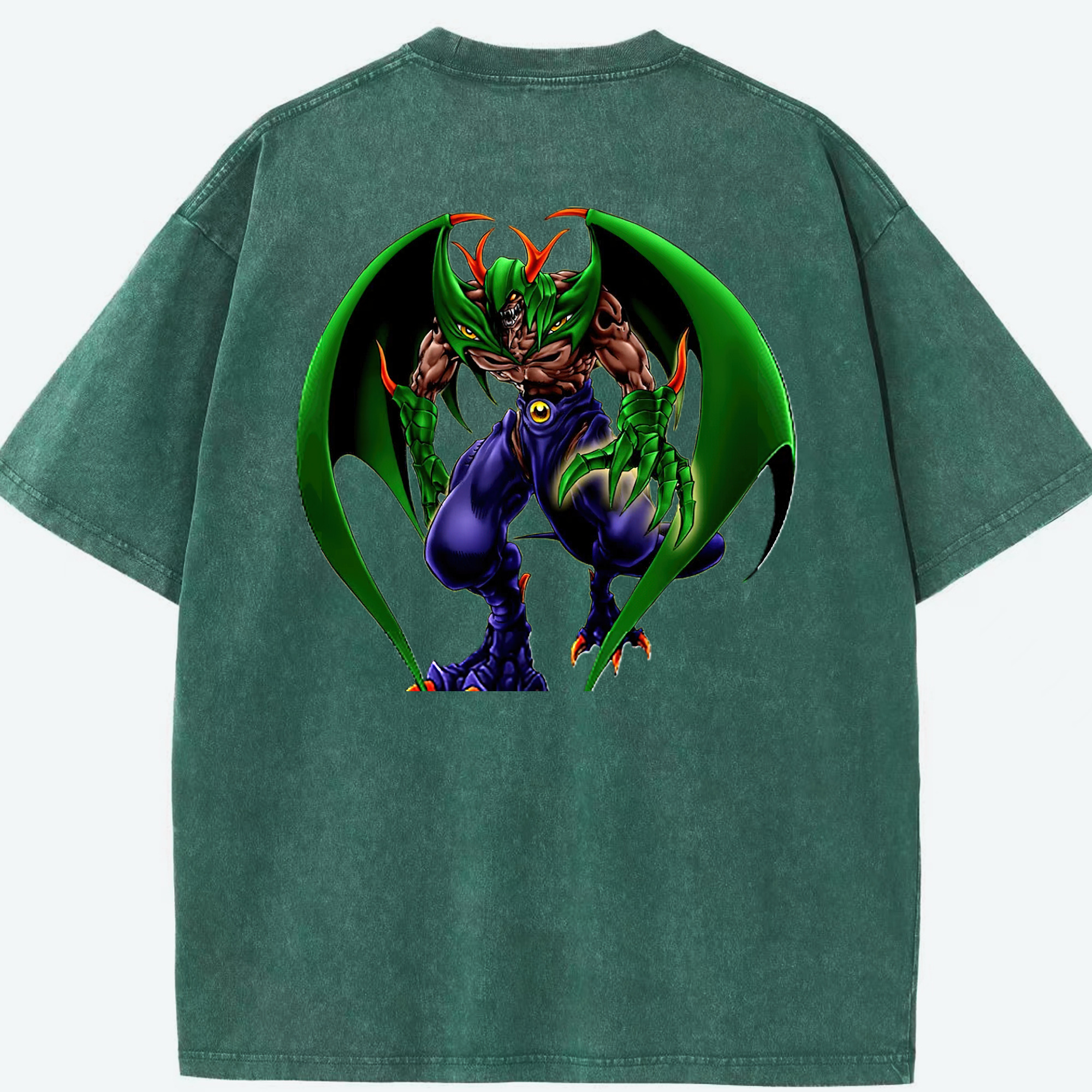 （画像用） 遊☆戯☆王 Yu-Gi-Oh! 綿100% ヴィンテージ風 半袖Tシャツ（背面プリント）